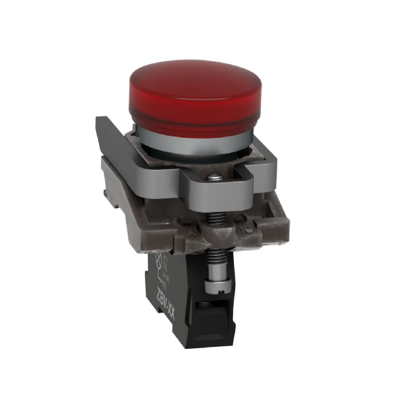 Sinaleiro LED Schneider Harmony XB4 Metálico Vermelho 24V. Cód: XB4BVB4