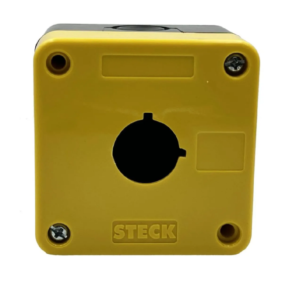 Botoeira de Comando Steck 1 Furo 22mm Vazia Cinza. Cód: SQ1K