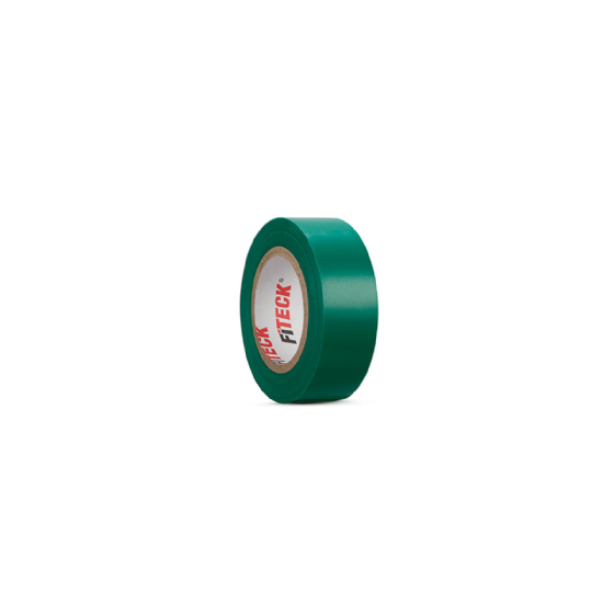 Fita Isolante Steck 10m x 19mm Verde. Cód: SFT1310VD