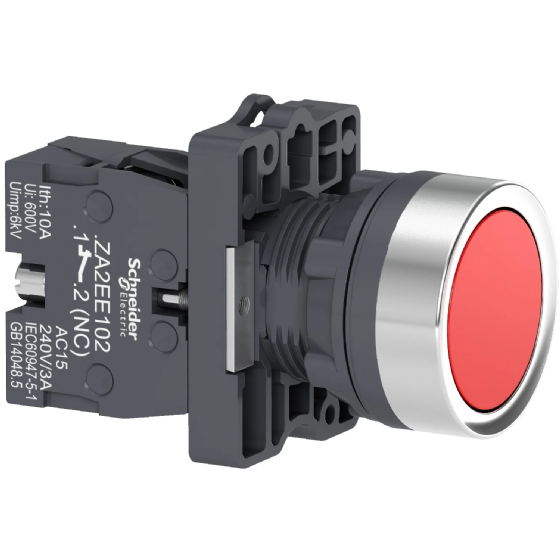 Botão de Pulso Schneider Easy GX2 22mm VM 1NF XA2EA42