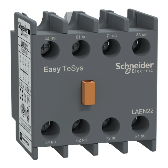 Bloco Contato Auxiliar Schneider EasyPact TVS 2NA+2NF. Cód: LAEN22