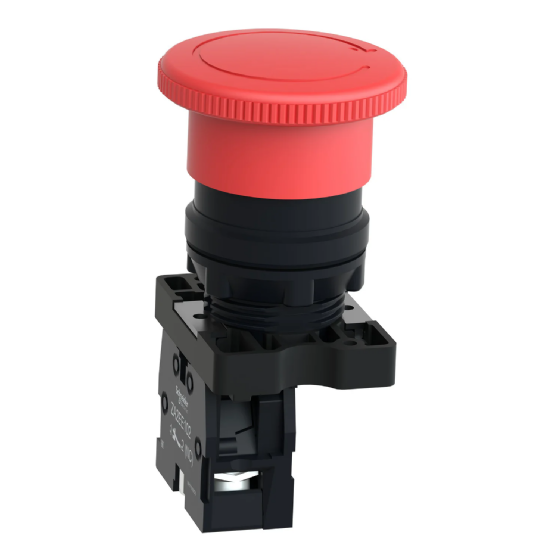 Botão Emergência Schneider Easy Harmony XA2 Vermelho 1NF. Cód: XA2ES542