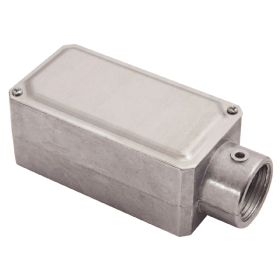 Condulete Alumínio Com Rosca BSP Tipo E 1" Com Tampa 56102/023