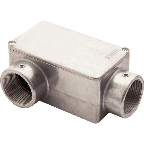 Condulete Alumínio Com Rosca BSP Tipo LR 1.1/2" Com Tampa 56105/305