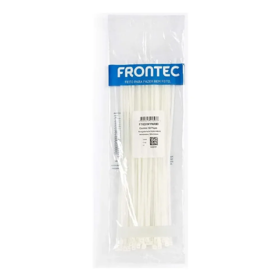 Abraçadeira Nylon Frontec 536 x 13,7 mm Natural (50un)