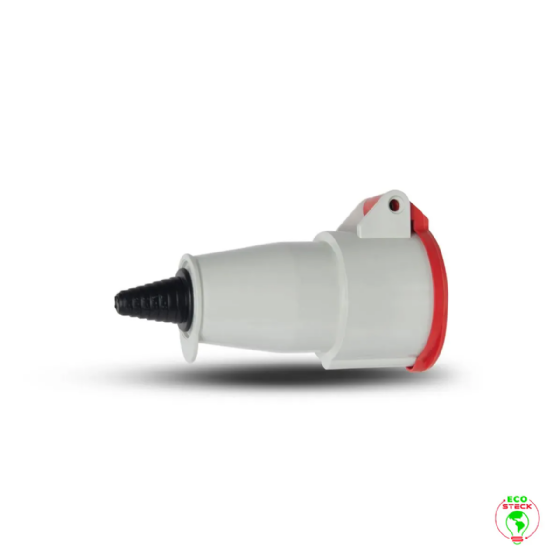 Acoplamento 3P+T Steck Newkon 16A 380V 6h Vermelho. Cód: N4056